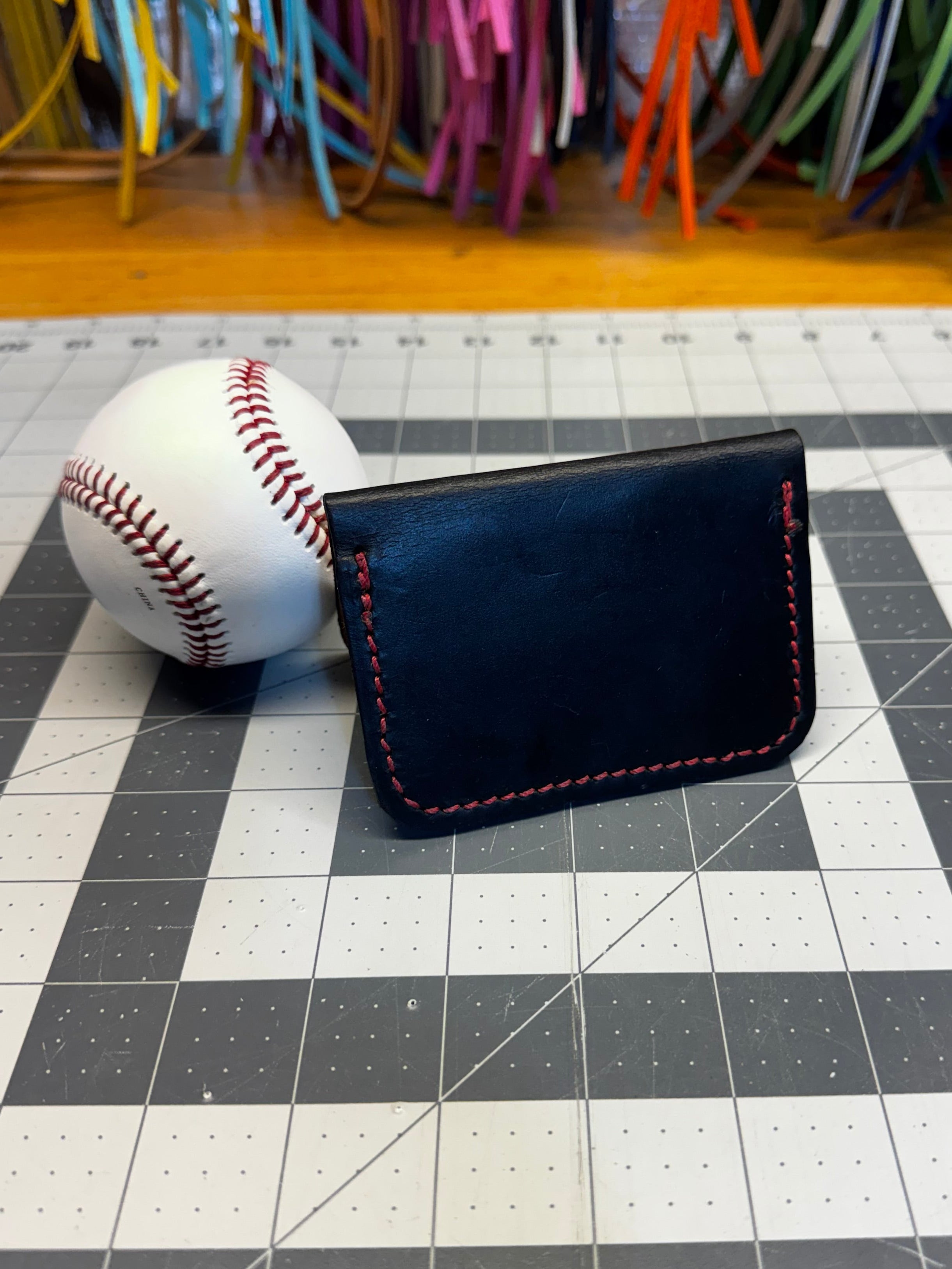 Handmade Rawlings Heart of the Hide Baseball Wallet