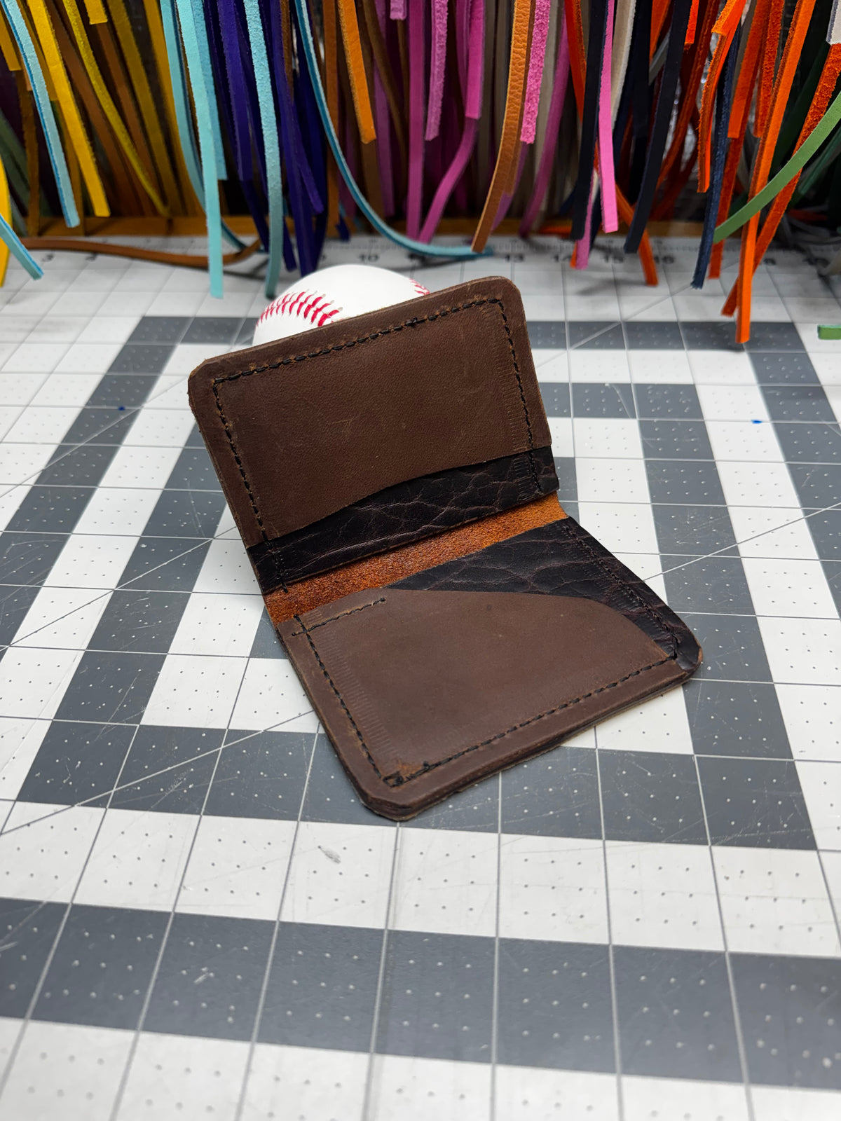Compact handmade Wilson A2516 baseball glove wallet