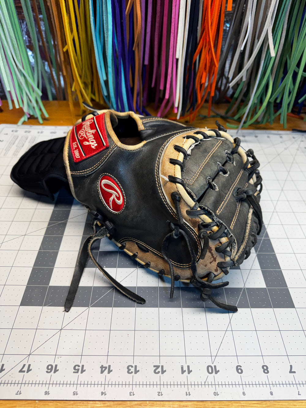 
            Rawlings Heart of the Hide before Clean, Condition & Relace
          