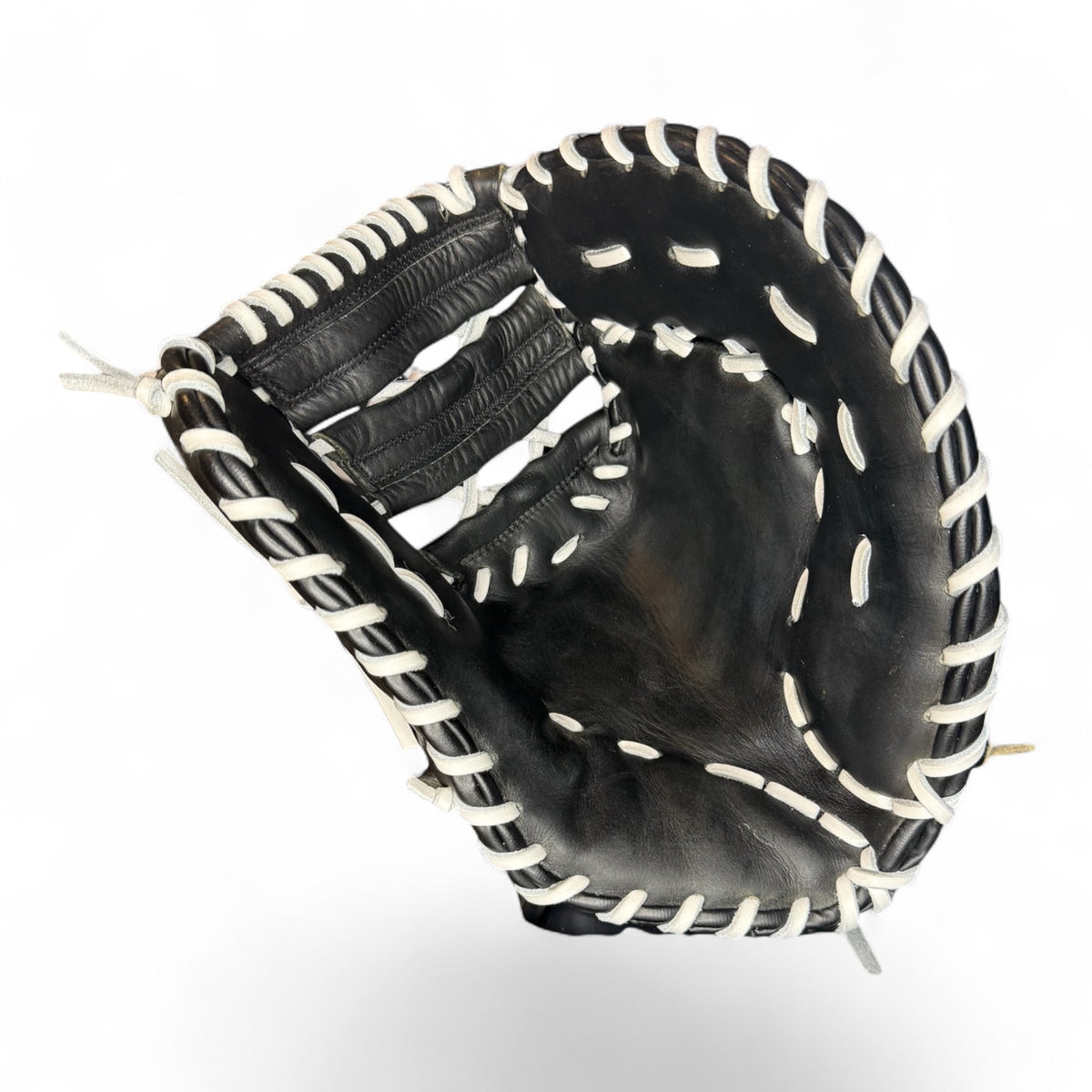 First base mitt cleaning, conditioning and relacing service example