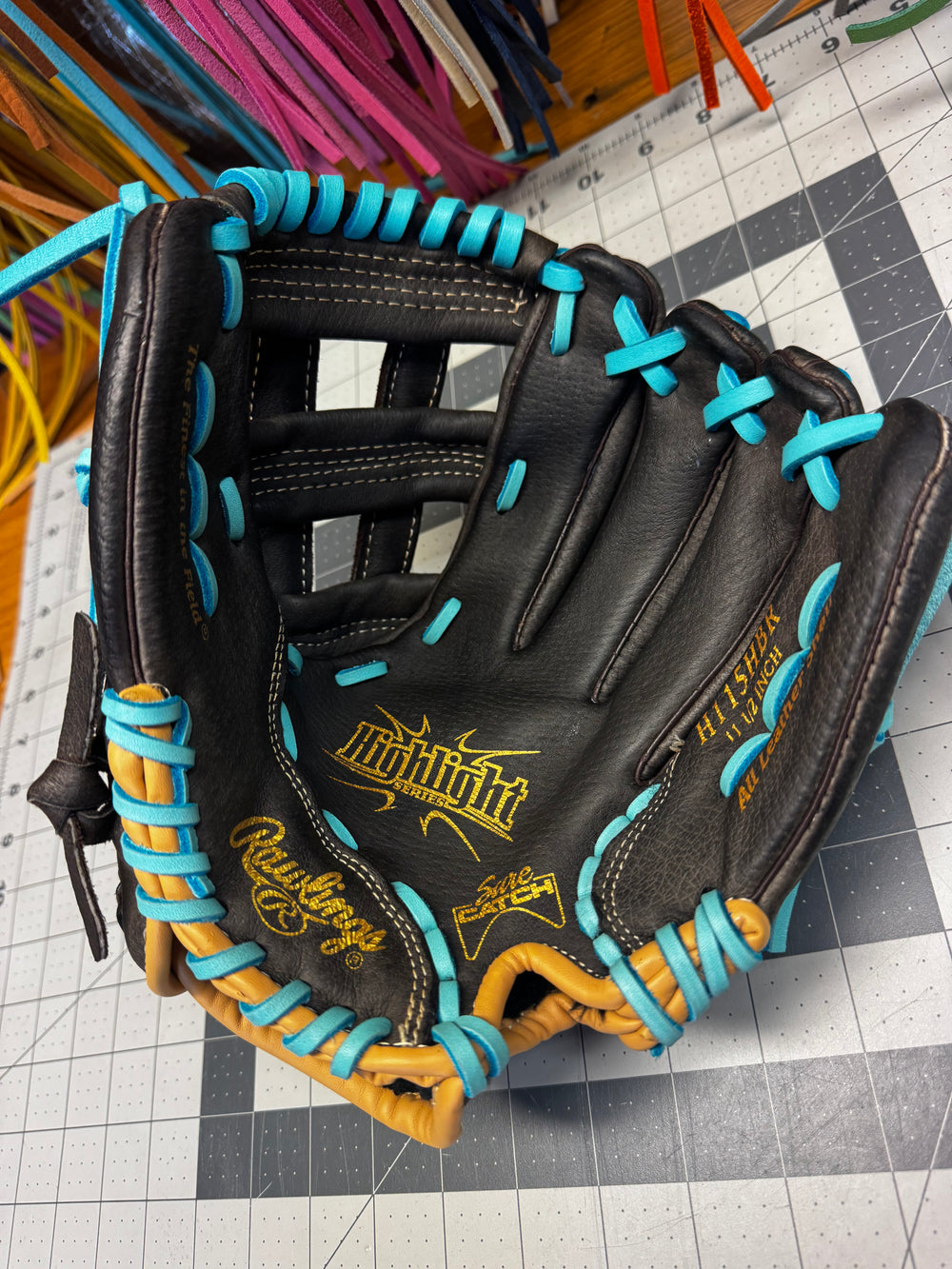 
            Rawlings Highlight Series after Clean, Condition & Relace
          