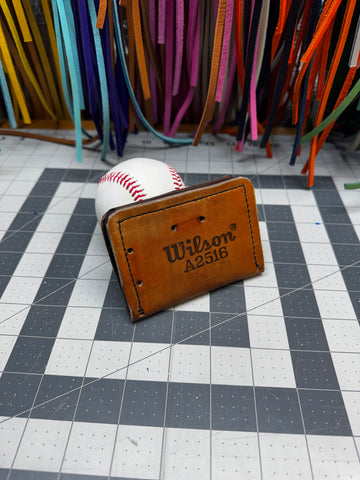 Handmade Wilson A2516 baseball glove leather wallet