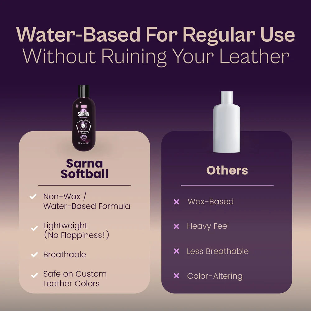 Sarna Sports Softball Glove Leather Conditioner 8oz. - Cotton Candy Scent
