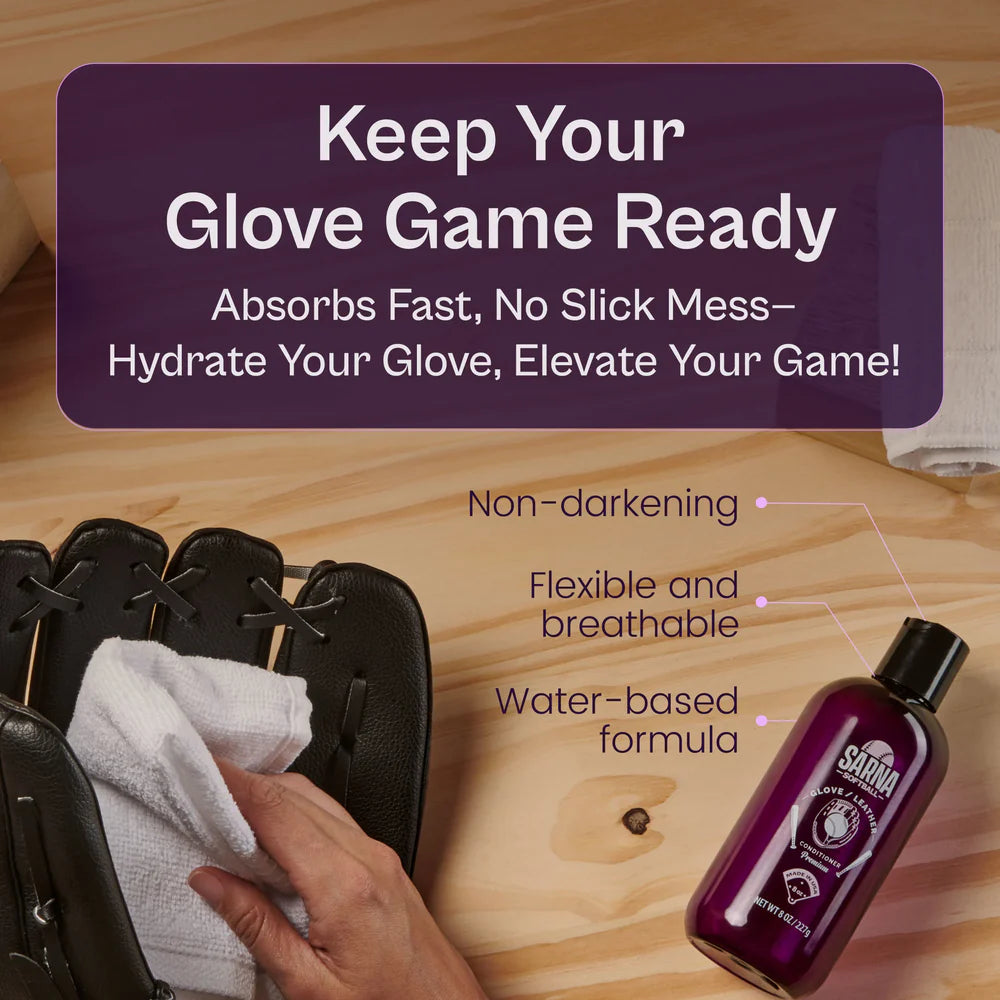 Sarna Sports Softball Glove Leather Conditioner 8oz. - Cotton Candy Scent