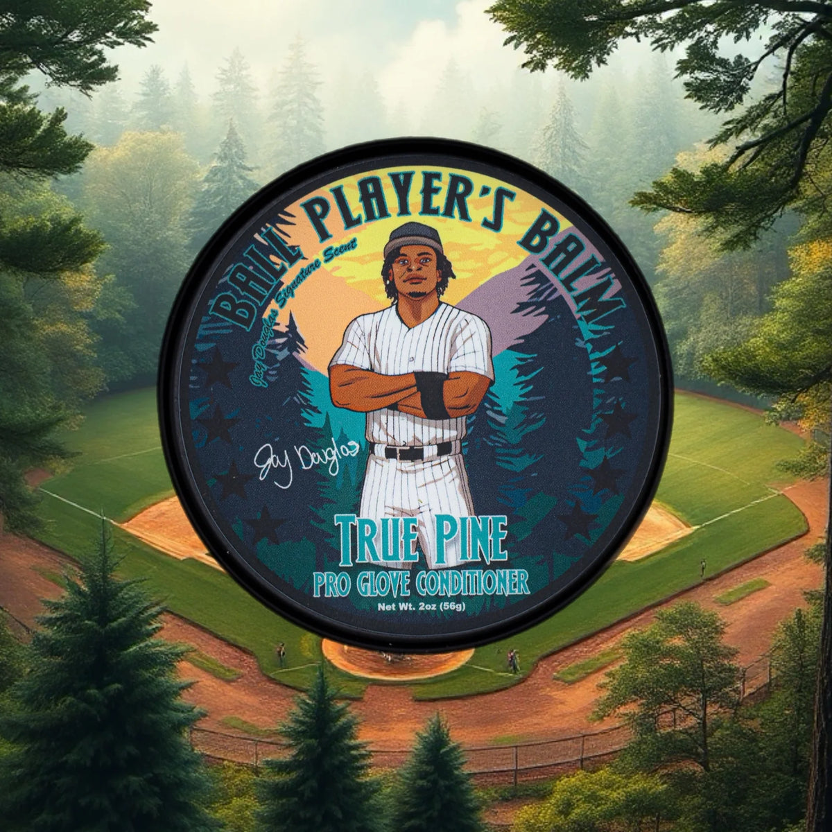 Ball Player's Balm True Pine glove conditioner product view 2 oz